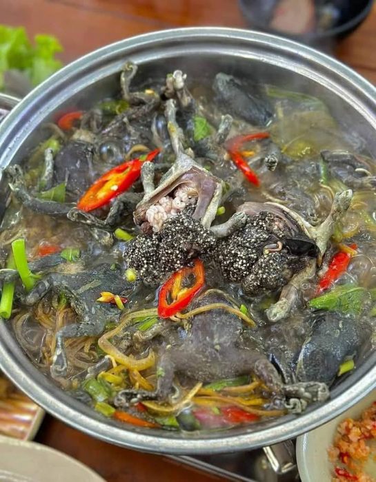 Ếch òn – Đặc sản dân dã tạo nên các món ăn có vị ngon khó cưỡng Ếch òn nấu lá me, món ăn dân dã nhưng khiến thực khách bất ngờ bởi hương vị đậm chất quê.